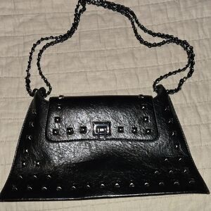 New No Tags Black Studded Women's Bag